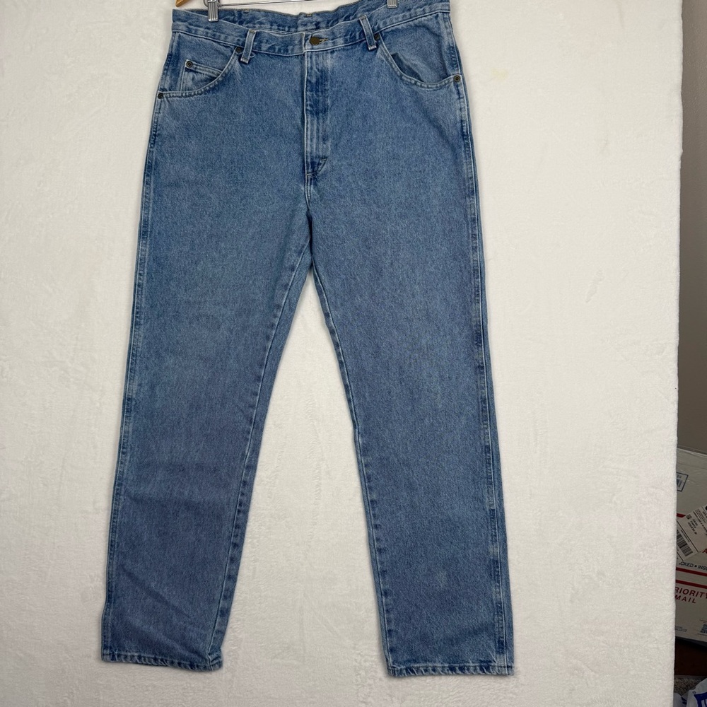 Wrangler Men’s Relaxed Fit Jeans 36x32 Blue Denim